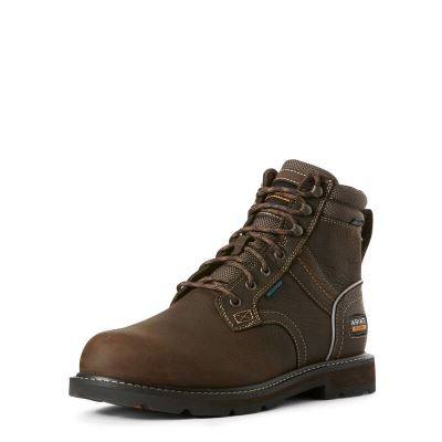 Ariat Work: Groundbreaker 6" II Waterproof Steel Toe Zapatos de Seguridad Hombre - Marrones Oscuro (